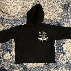 Boys Lie Hoodie || Boys Lie || Boys Lie Sweater || Black Boys Lie Quilted Hoodie